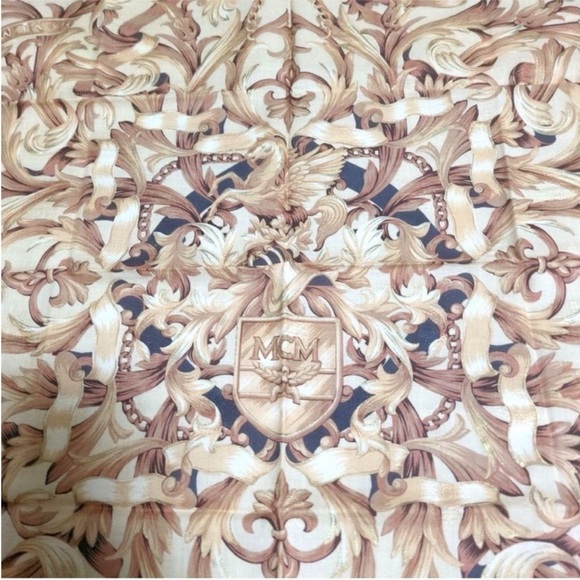 MCM Vintage Baroque Motif Scarf - Picture 3 of 4